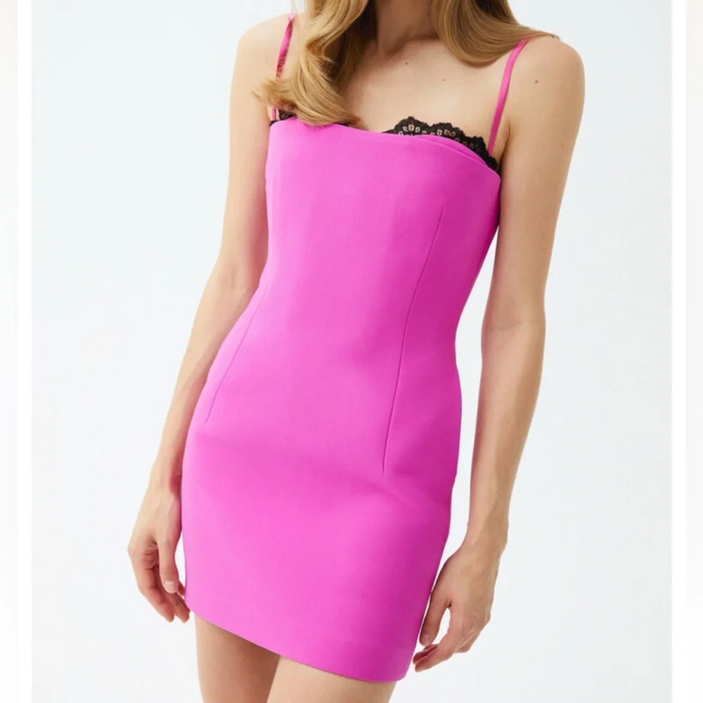 The New Arrivals Ilkyaz Ozel
Noélie Lace-Trimmed Mini Dress (00) - Picture 1 of 5
